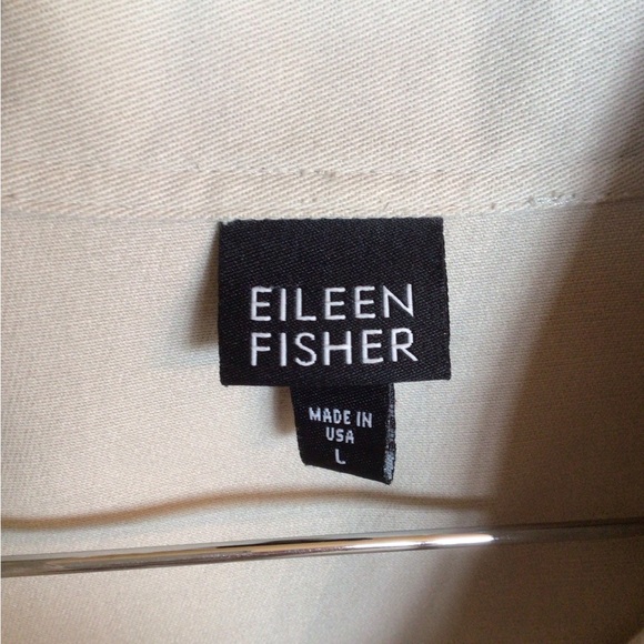 Classic Lg Eileen Fisher canvas neutral jacket - Picture 3 of 8